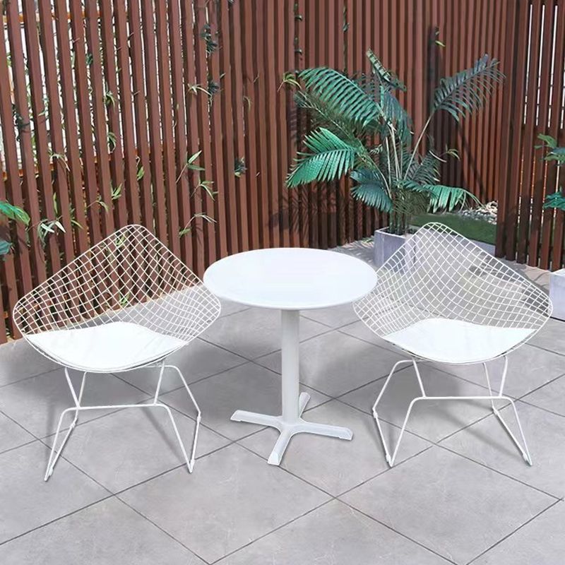 Rust Resistant Metal Side Chair Upholstered No Natural Variation Dining Side Chair