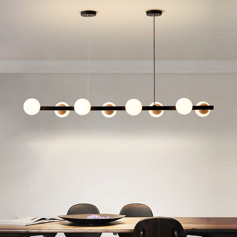 Black Kitchen Island Lighting Industrial Globe Shaded Ceiling Light for Home