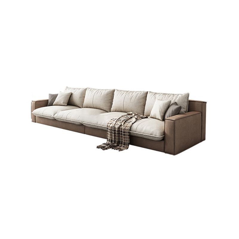 Assembled Living Room Square Arm Modular Contemporary Sofa & Chaise