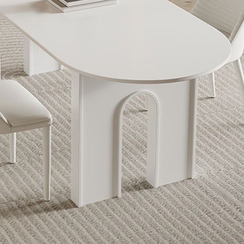 Dining Room Dinner Table Kitchen Stone Dining Table in White