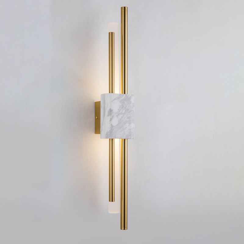 Modern Luxury LED Wall Lamp Iron Cylindrical Wall Sconce with Acrylic Shade