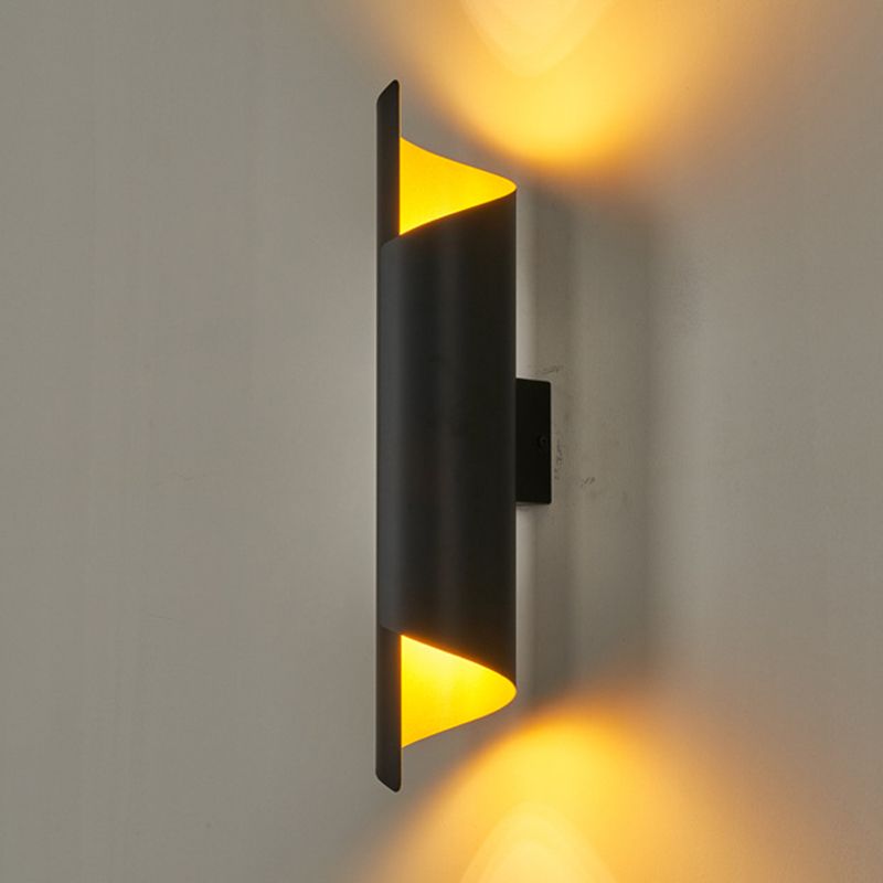 Light Modern Luxury Style Cylinderical Sconce Light Fixture Metal 1 Light Sconces