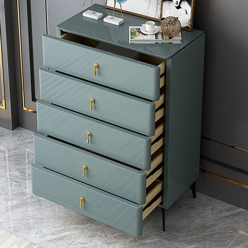 Contemporary 34.65'"/41.73" Tall Wooden Chest, Rectangle Accent Chest with Drawers