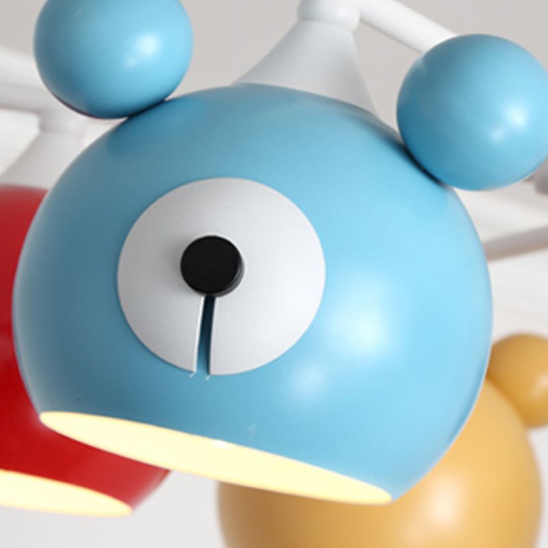 Modern Style Chandelier Light Nordic Macaron Metal Pendant Light for Living Room