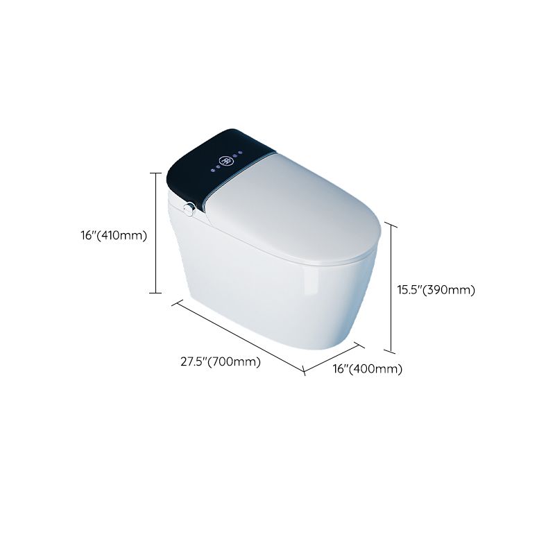 Modern 1-Piece Toilet Bowl Floor Mounted Urine Toilet with Concealed Tank for Bathroom