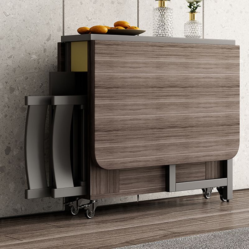 Modern Dining Set 1/3 Pcs Wood Folding Dining Table and Chairs