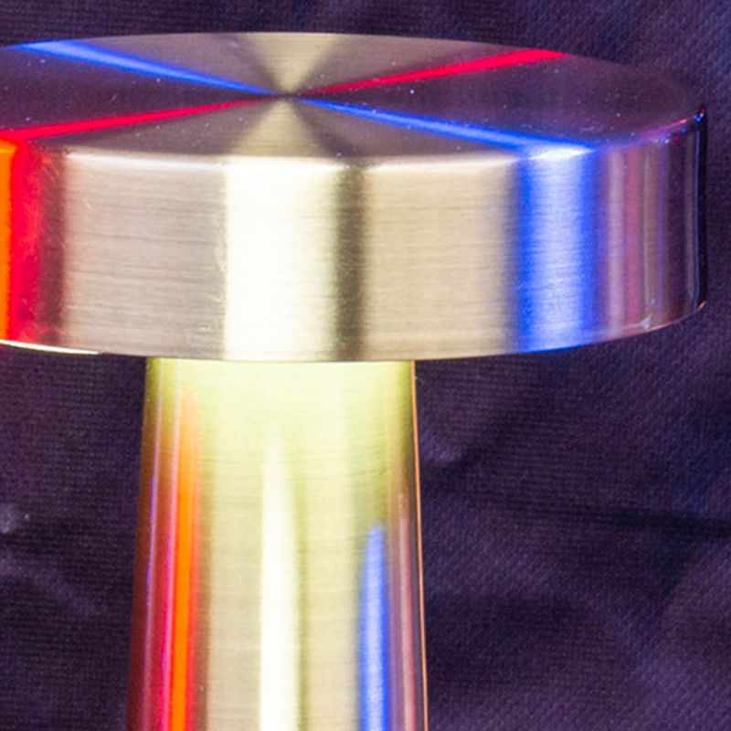 Drum Shade Metal Table Lampe Postmodernisme Gold LED Night Stand Light for Dining Room