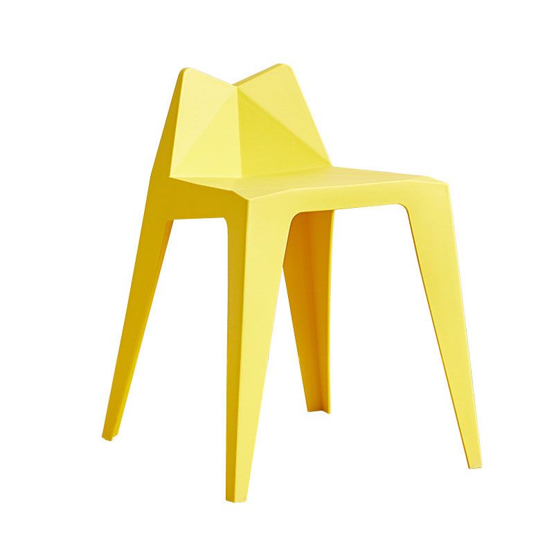 Sillas de plástico modernas para interiores y exteriores, sillas de comedor con respaldo sólido