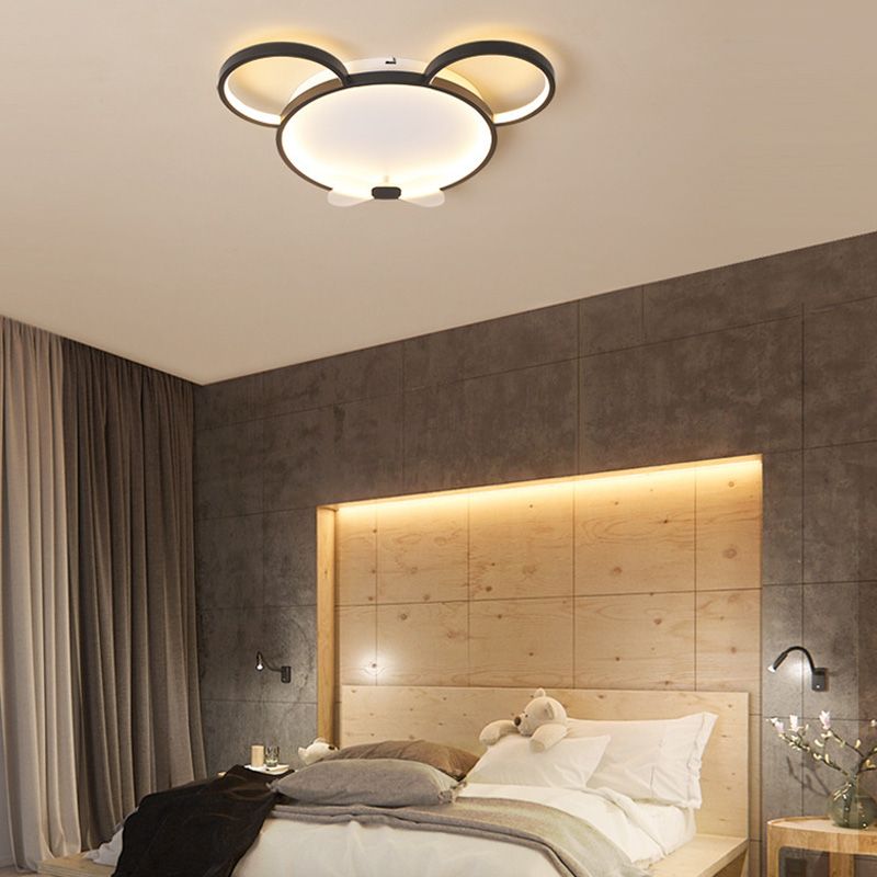 Mouse Flush Mount Ceiling Light Kids Acrylic Ceiling Flush Mount for Children Bedroom