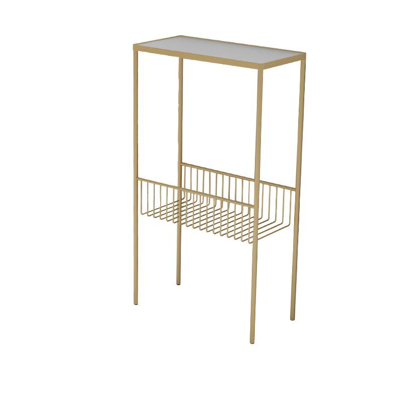 Contemporary 27.6" Tall 4 Legs End Table Rectangular Side Table