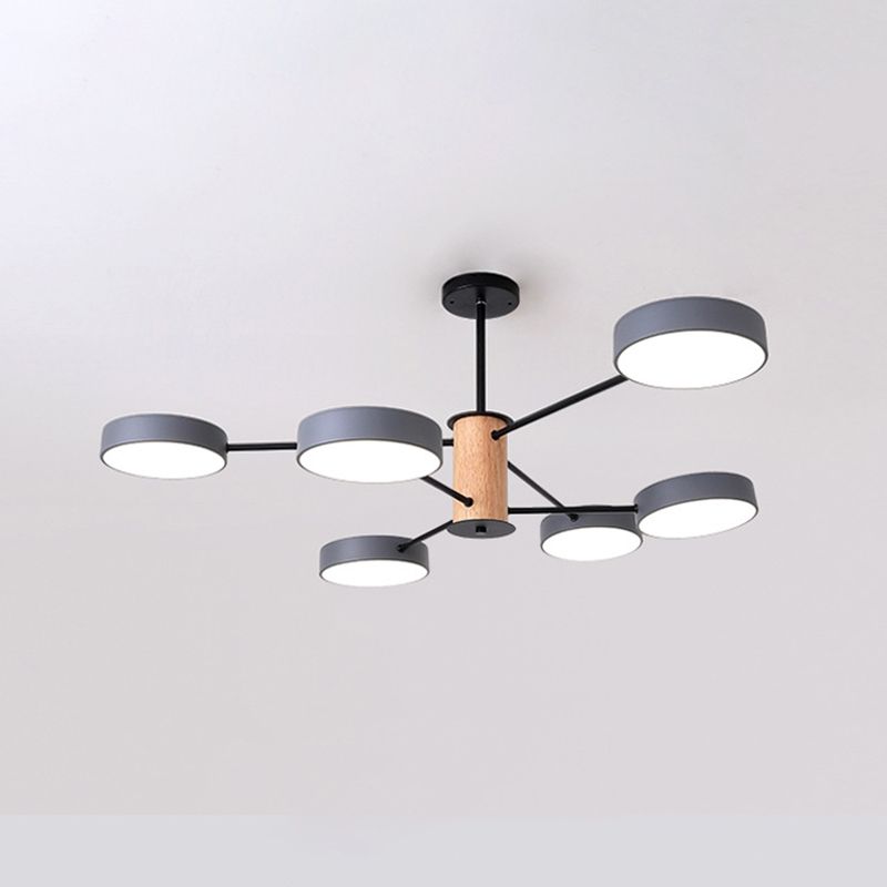 Éclairage de lustre ramifiant nordique LED de salon en acrylique LED Plafond