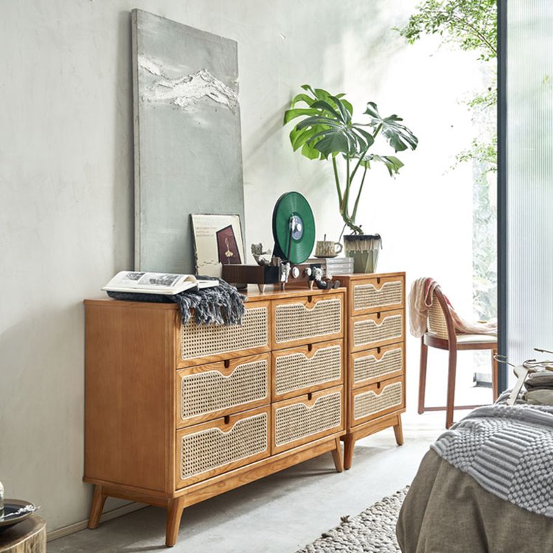 Traditional Dresser Wooden Storage Chest Dresser with Drawers