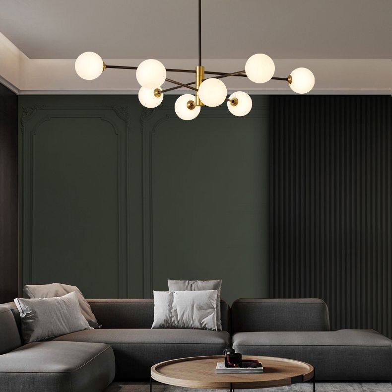 Modern Globe Chandelier Chandelier Pendant Light Glass Globe Chandelier