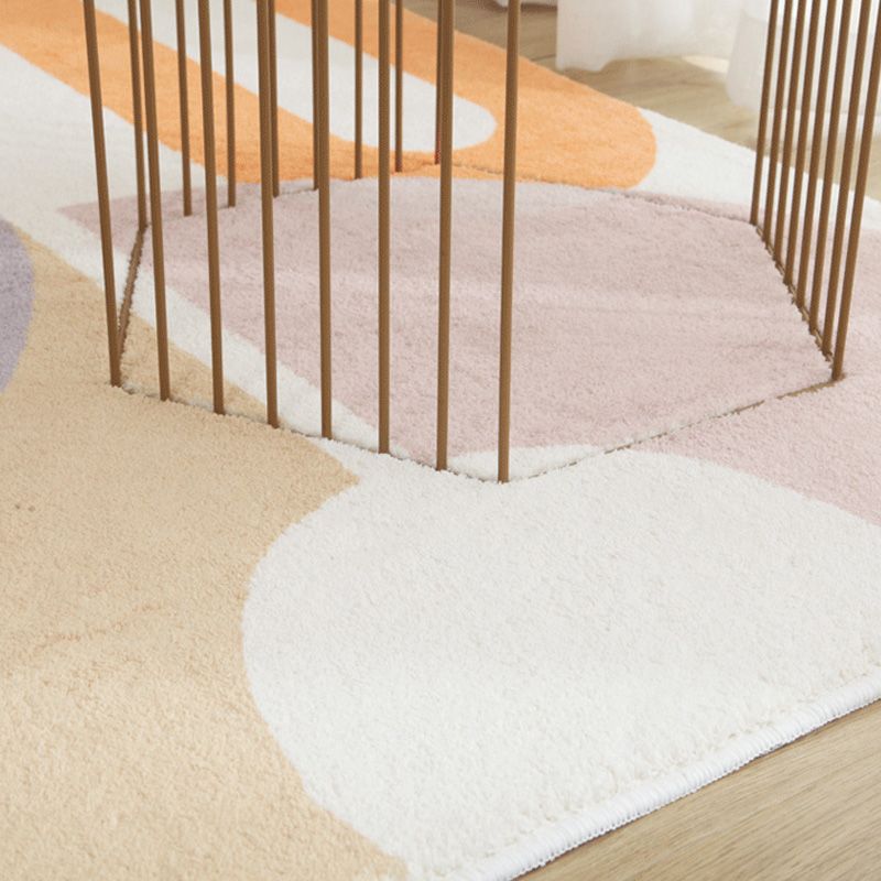 Simplicity Area Rug Lattice Pattern Simple Rug Polyester Non-Slip Area Rug