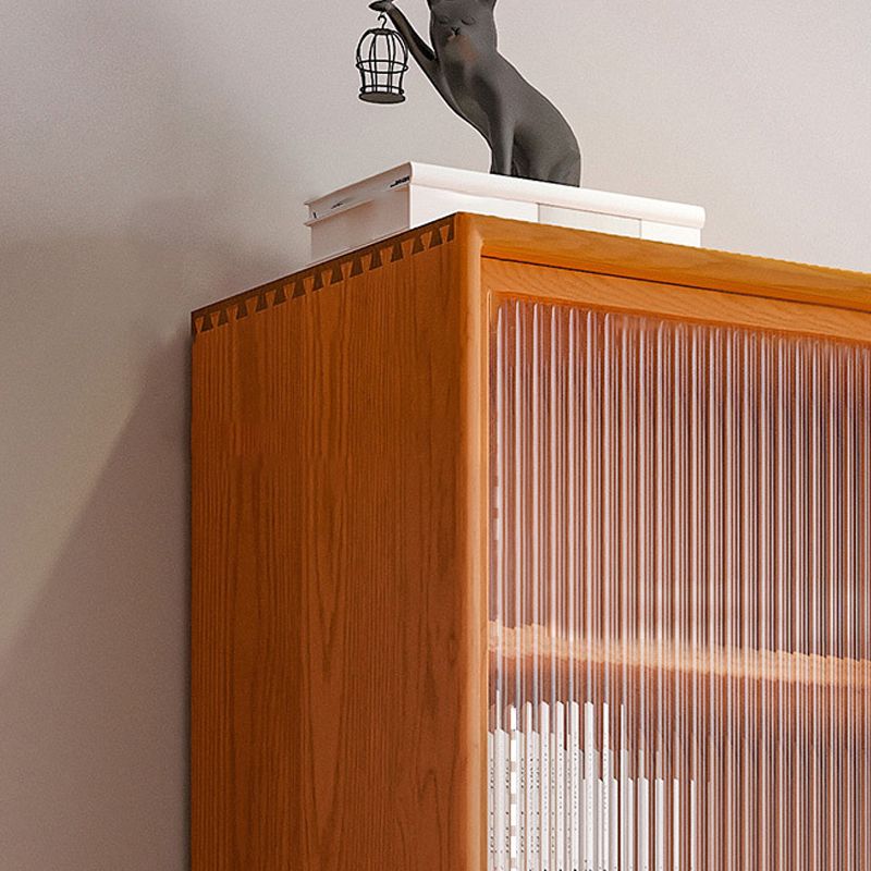 Modern Style Bookcase Solid Wood Closed Back Bookshelf for Home Office