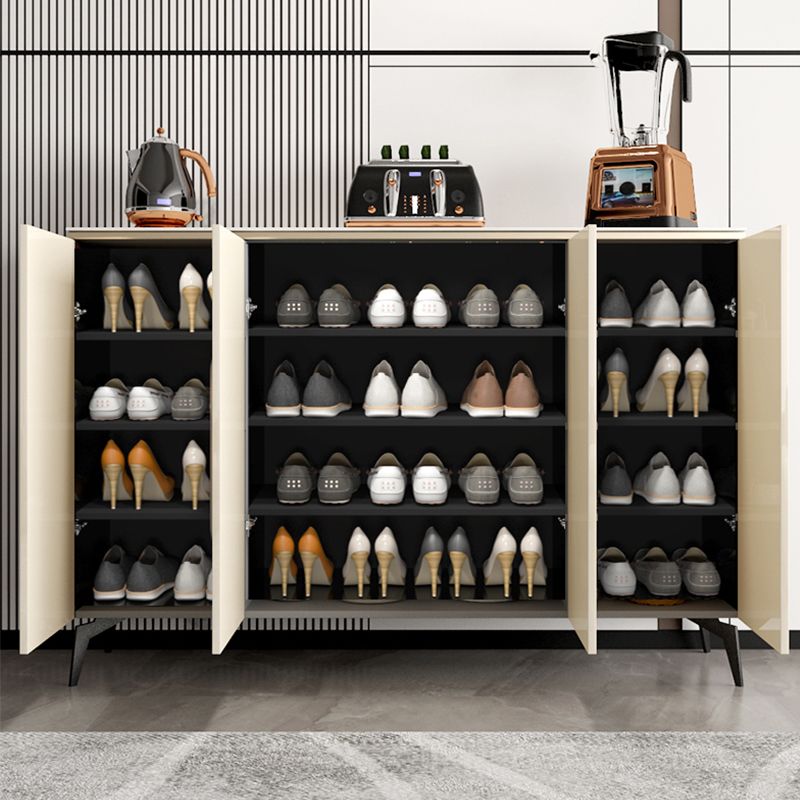 Glam Style Sideboard Cabinet Wood Buffet Sideboard with Cabinets