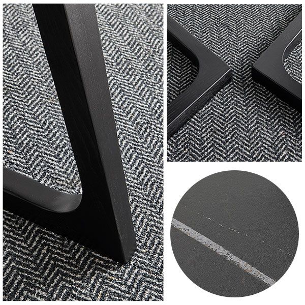 Meubles de style industriel de table à manger en pierre de double piédestal pour d'intérieur
