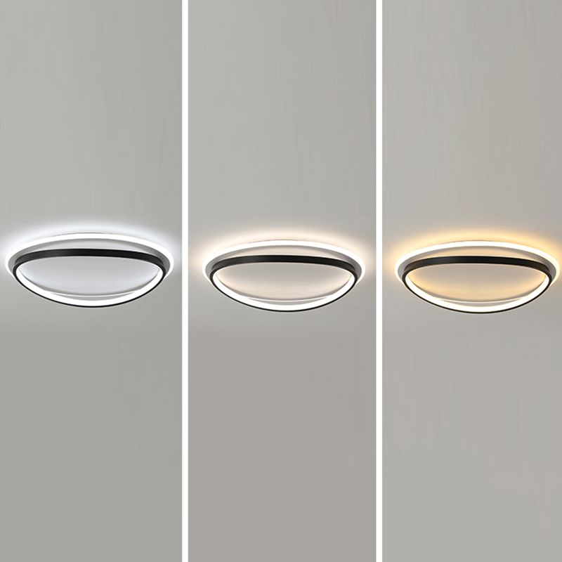 Luces de techo empotradas modernas, iluminación empotrada LED negra con pantalla acrílica