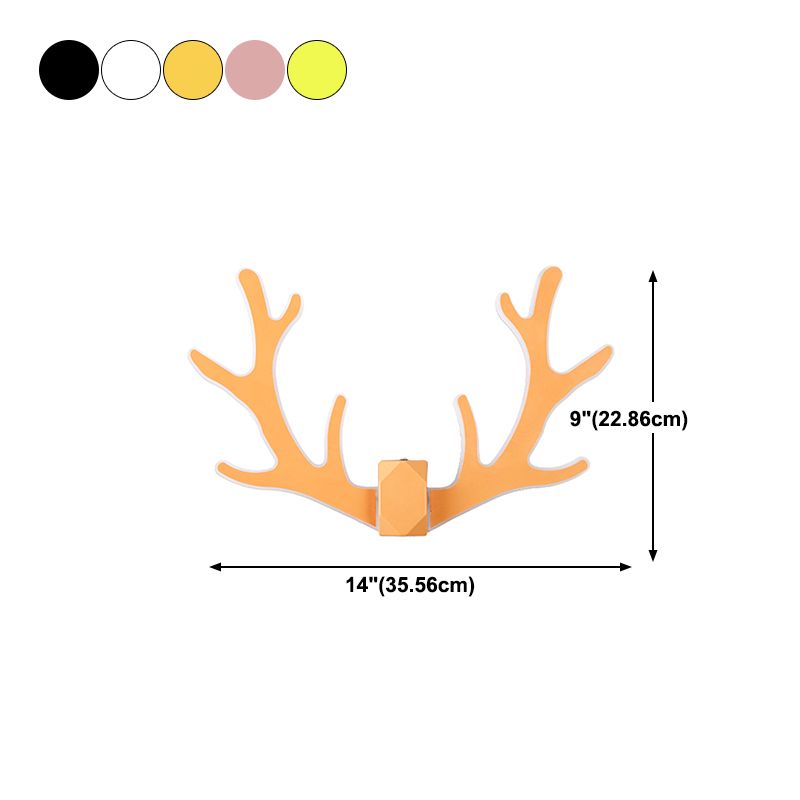 1 lumière géométrique lumineuse luminaires d'éclairage mural en métal de style moderne