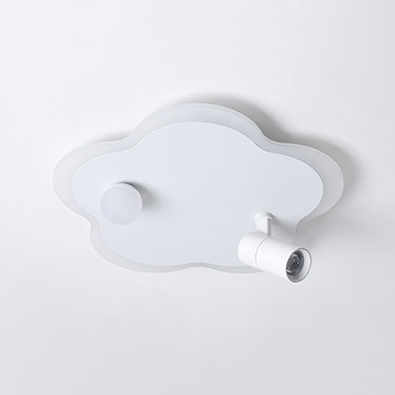 Lampada da soffitto bianca a forma di fiore Lampada da soffitto a LED con faretti