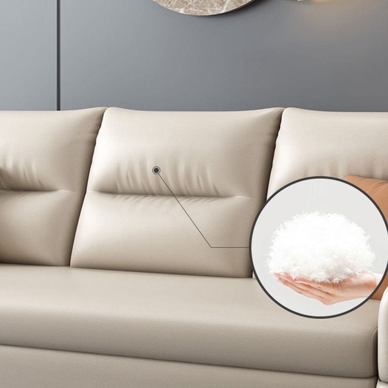 Bonded Leather Sofa Futon Contemporary Futon Sleeper Sofa with Storage