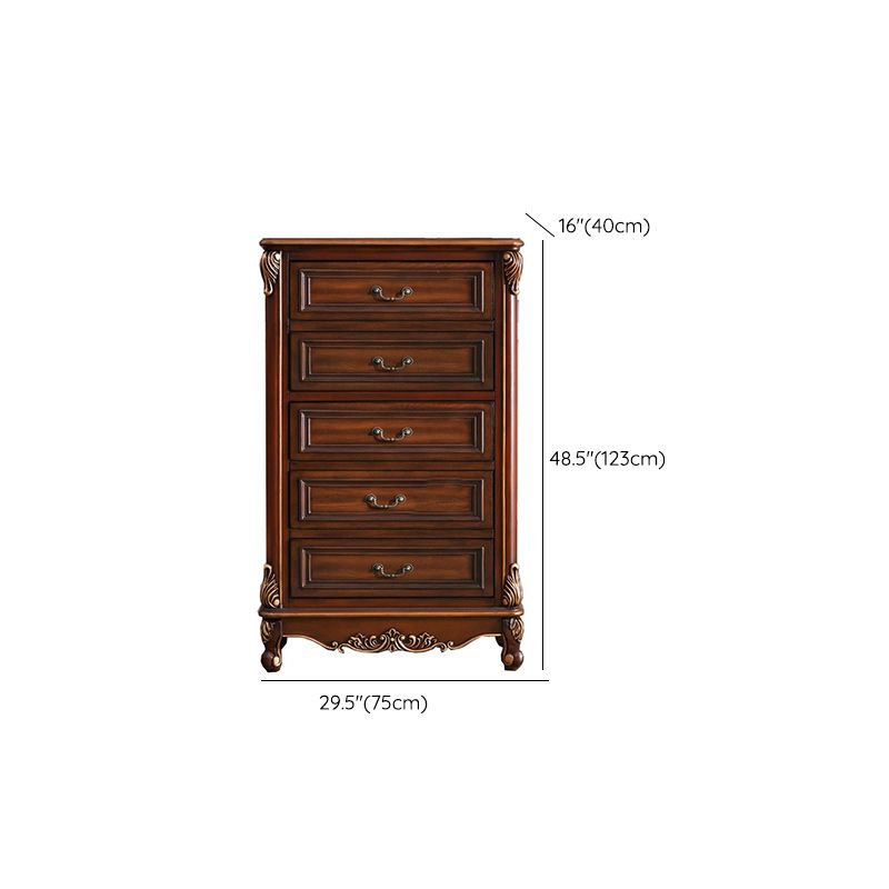 Classic Glam Storage Chest Solid Wood Storage Chest Dresser with 4/5/6 Drawers