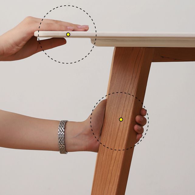 Contemporary Solid Wood Dinette Set with Rectangle Table Dining Room Set for Restaurant