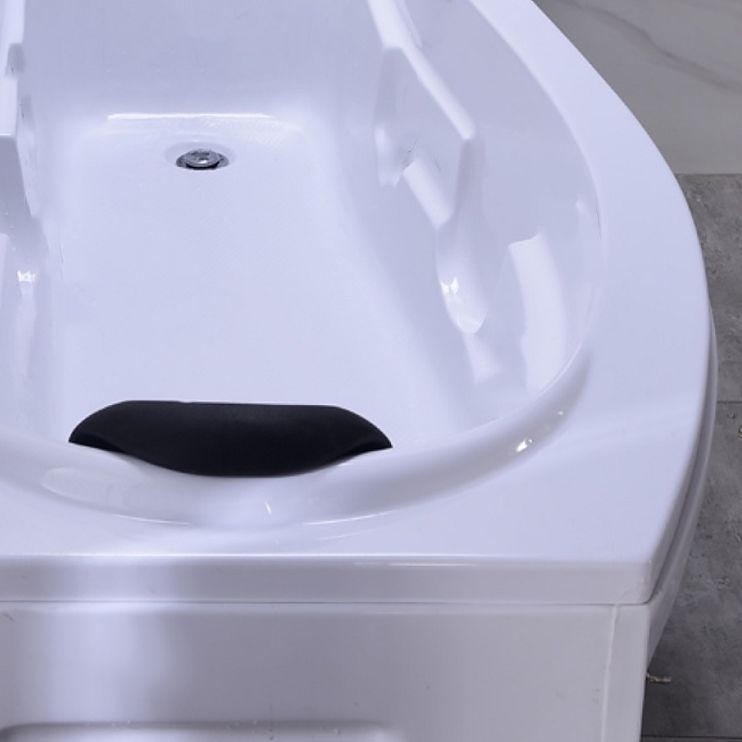Modern Rectangular Bathtub Stand Alone Acrylic White Soaking Bath