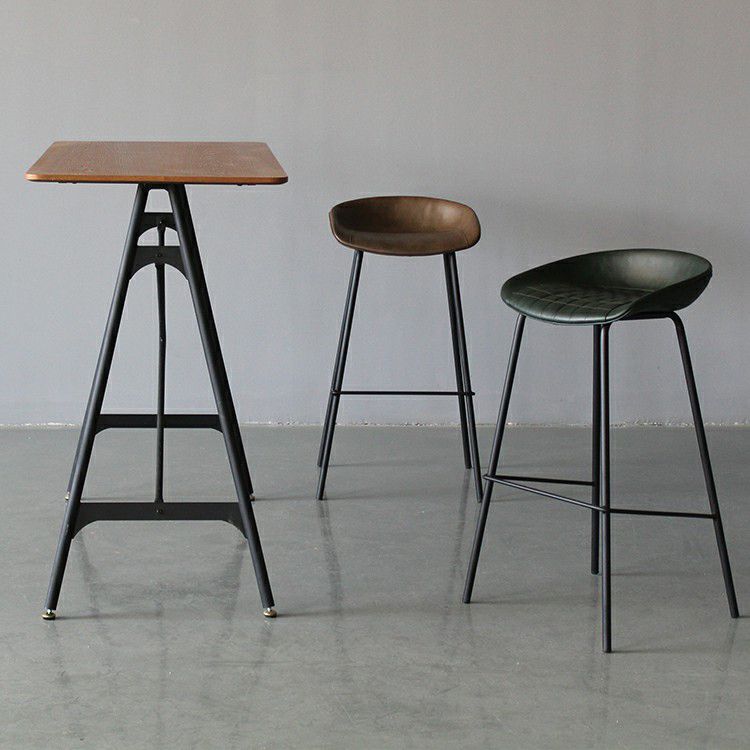 Leder Bucket Barhocker modern