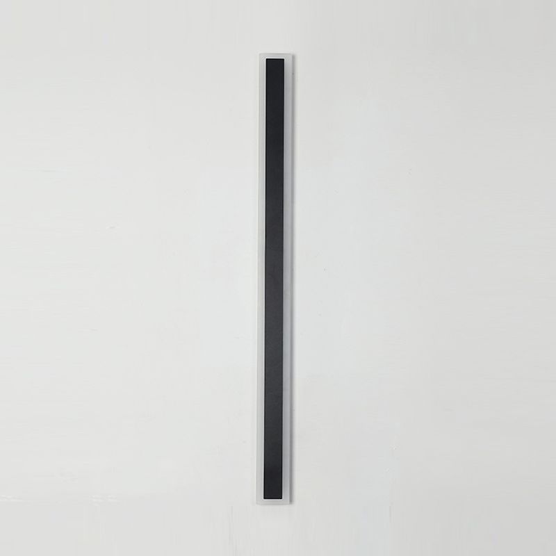 Modern Style Linear Shape Wall Sconce Metal 1 Light Sconce Lighting for Outdoor