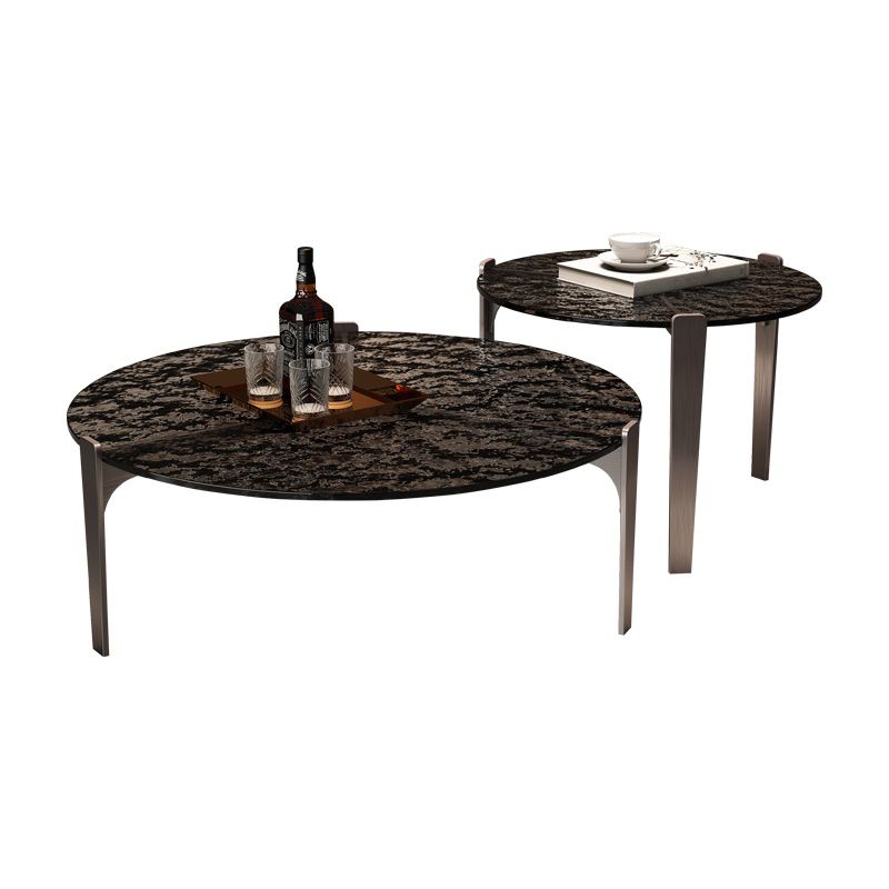 Contemporary Cocktail Table 3 Legs Glass Coffee Cocktail Table