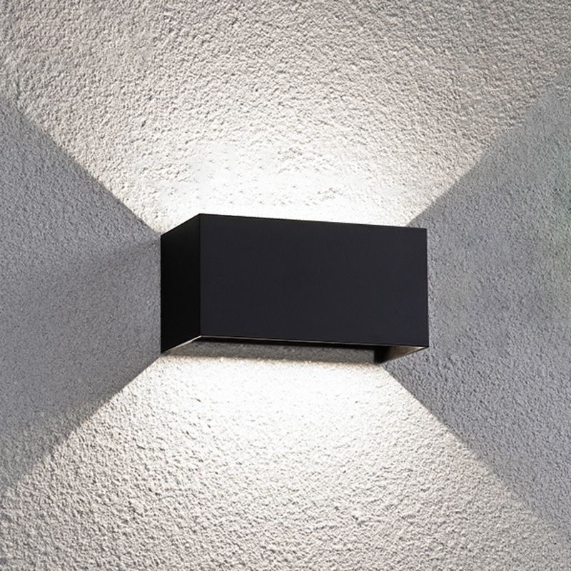 Lámpara montada en la pared rectangular Lámpara de montaje de pared de aluminio moderna para sala de estar