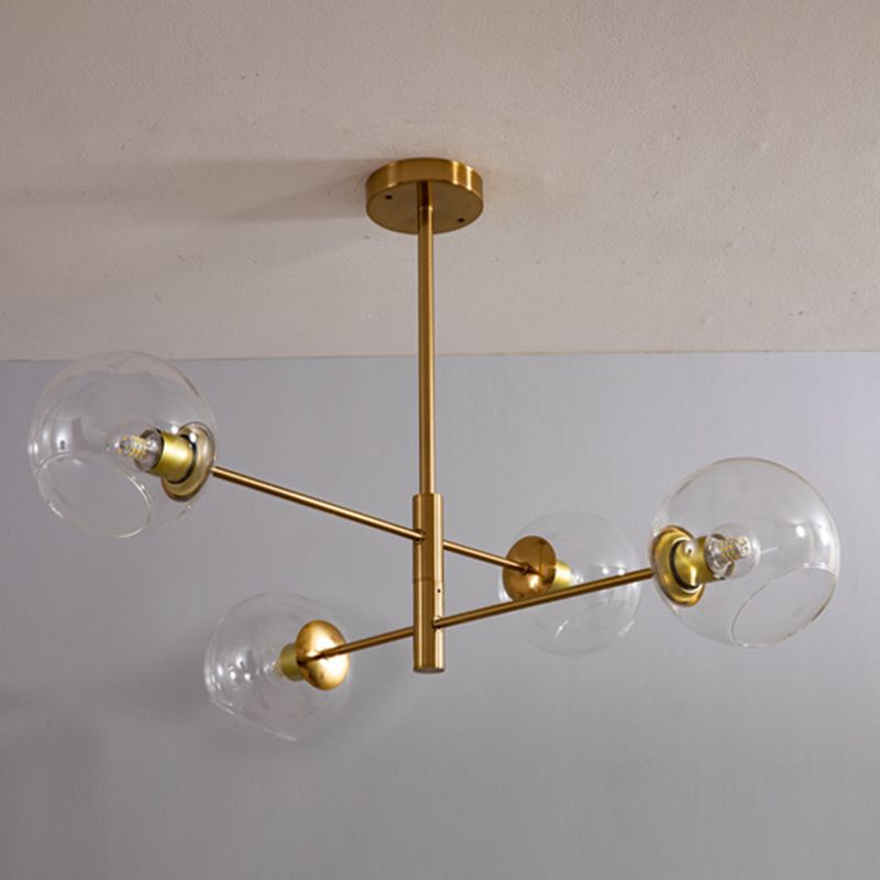 Modern Globe Chandelier Lights Glass Chandelier Pendant Light for Living Room