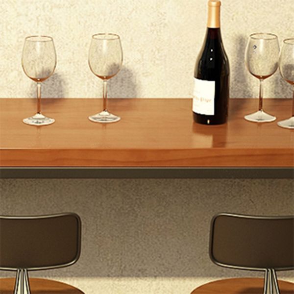 Solid Wood Pub Height Table Trestle Industrial Pub/Bar Dining Table