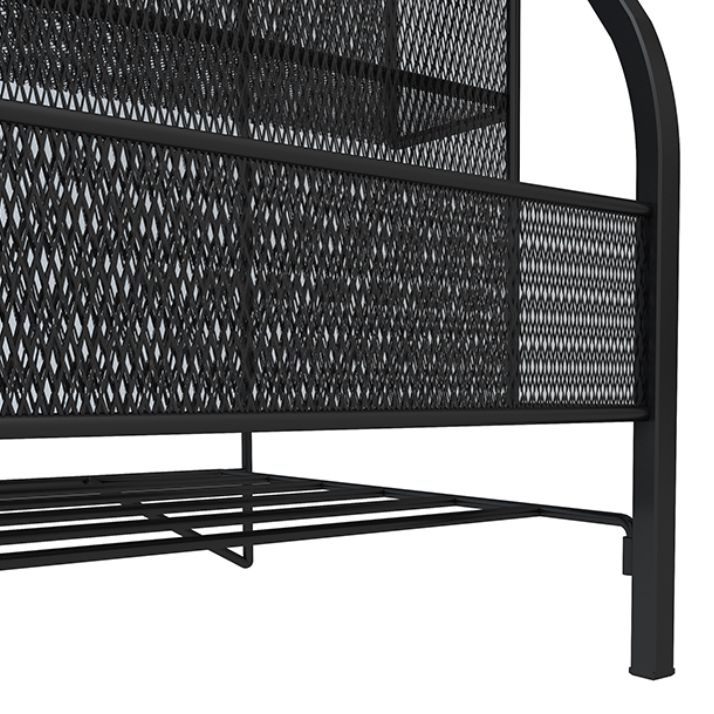 Standard Closed Back Bookshelf Metal Contemporary Bookcase with Shelves