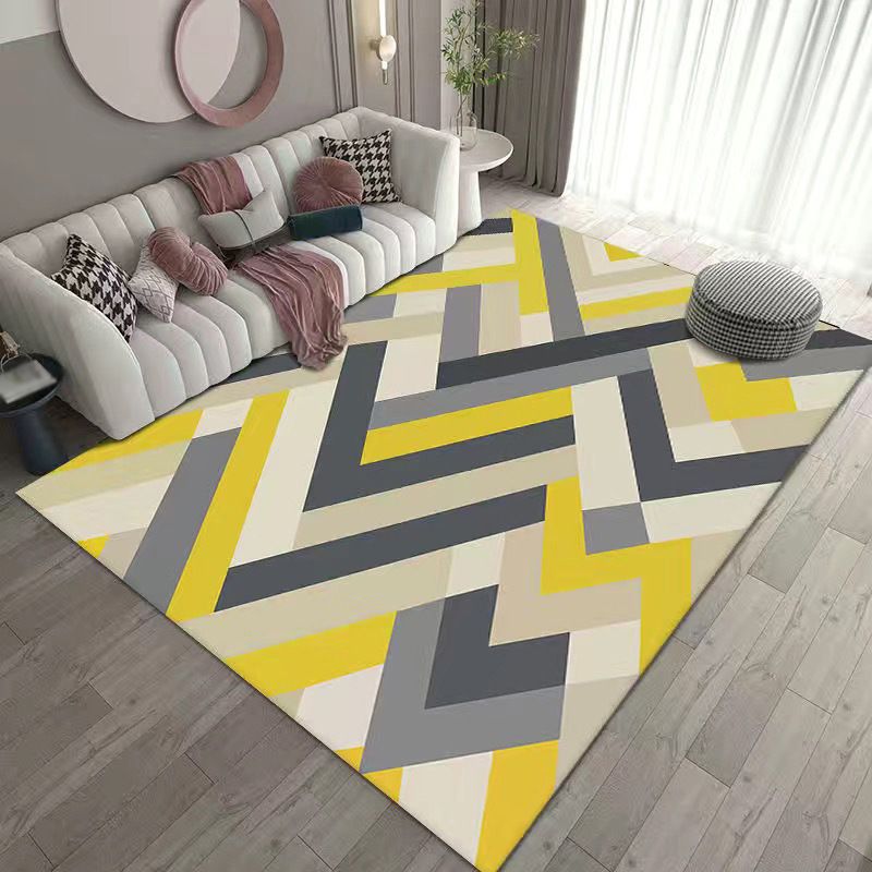 Modern Nordic Area Rug Carpet Stain Resistant Rug for Living Room