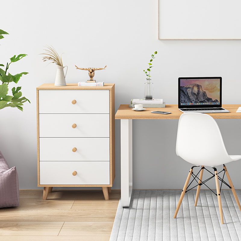 Contemporary Storage Chest Artificial Wood Dresser with 3/4/5 Drawers