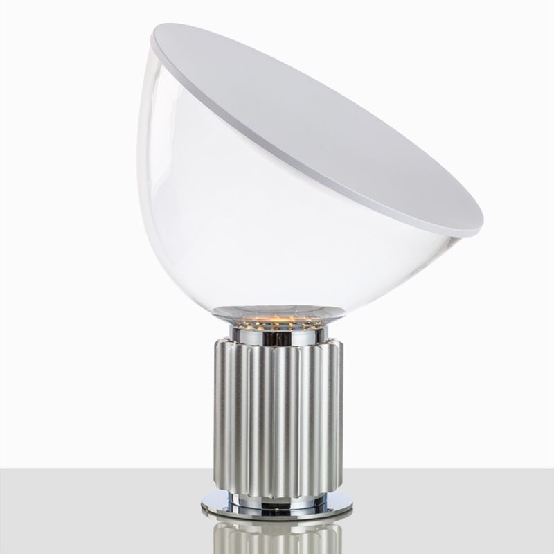 Round Glass Table Lamp Modern Style 1 Light Table Lamp Fixtures