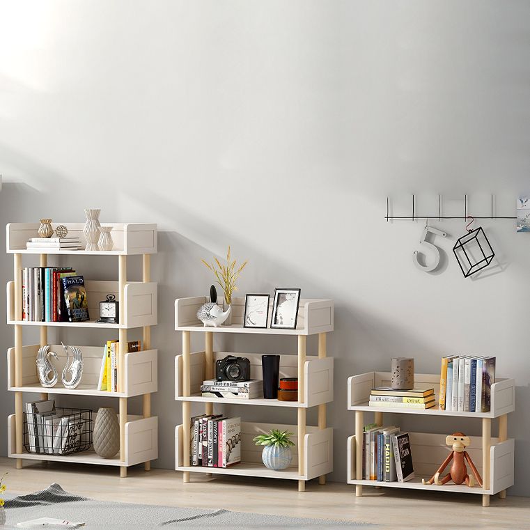 Scandinavian Style Bookshelf Open Back Engineer Wood Bookcase for Office