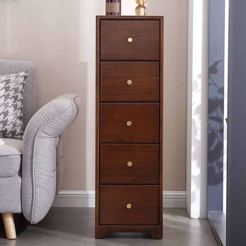 15.74" Wide Wood Accent Chest with Drawers Modern Lacquered Chest