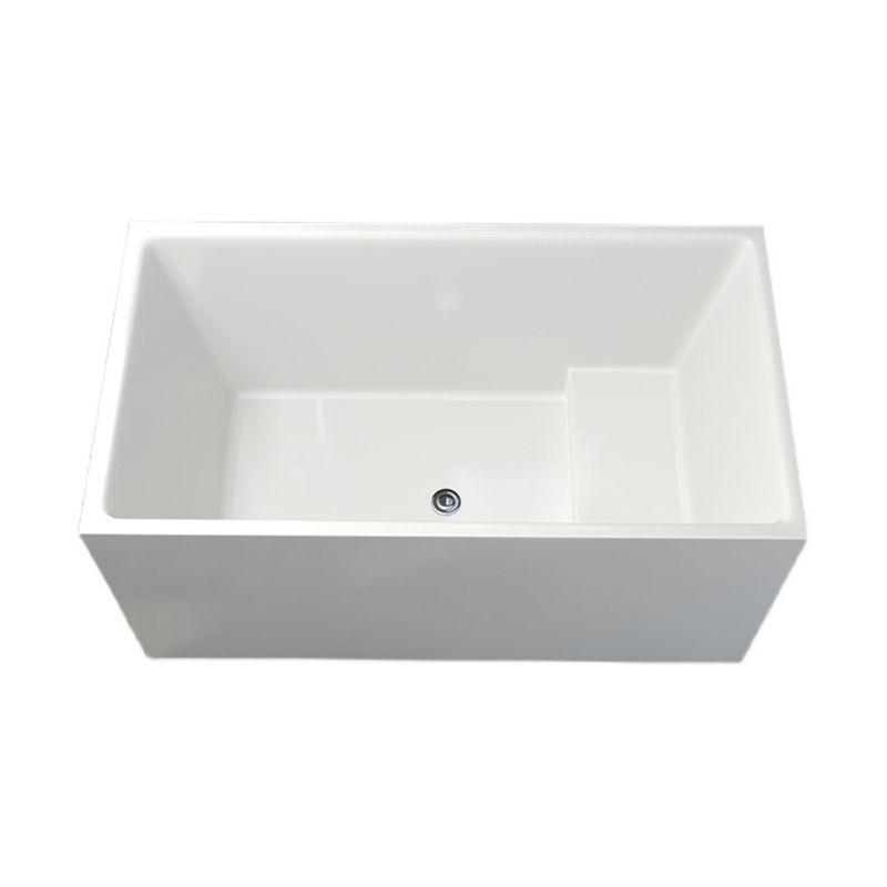 Soaking Bathtub Antique Finish Freestanding Back to Wall Bath Tub