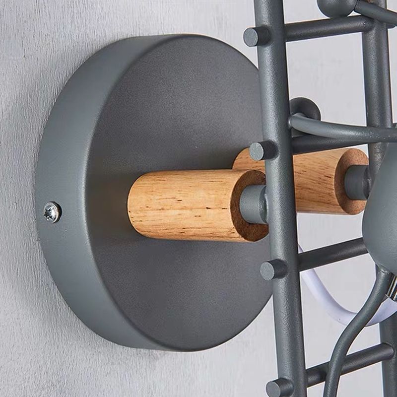 Metal Unique Shape Wall Light Kid Style 1 Light Wall Light Sconce