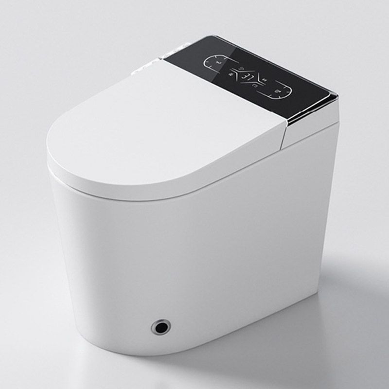 Modern White Heated Seat Toilet ABS Floor Mounted Flush Toilet with Seat