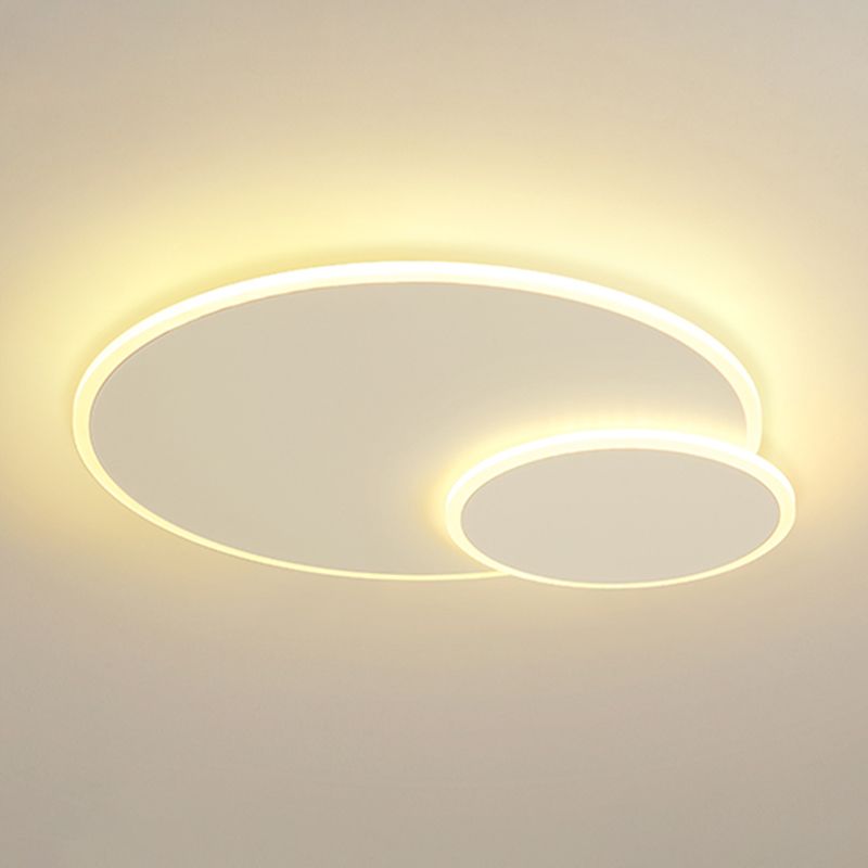 Plafond circulaire métallique Light Light LED nordique LED BLAND PLAFICE