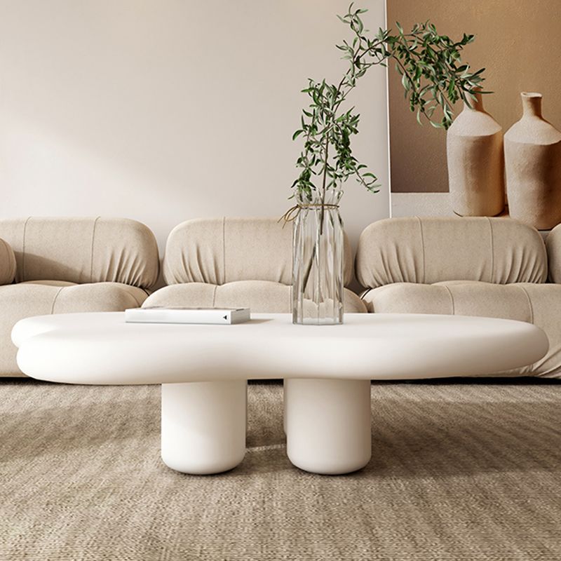 Scandinavian Wooden Coffee Cocktail Table Free form 3 Legs Cocktail Table