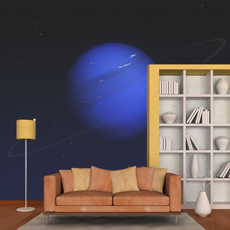 Cosmic Galaxy Illustration Wall Mural Wallpaper for Living Room, Made to Measure