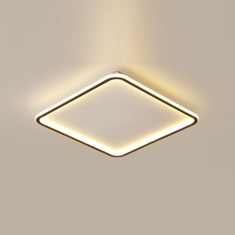 Luminaire de plafond à montage encastré simplicité géométrie LED plafonnier
