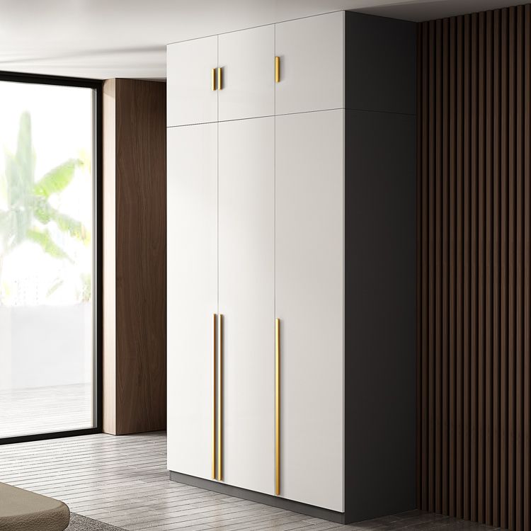 Contemporary Style Wardrobe Armoire Engineered Wood Wardrobe Cabinet for Bedroom