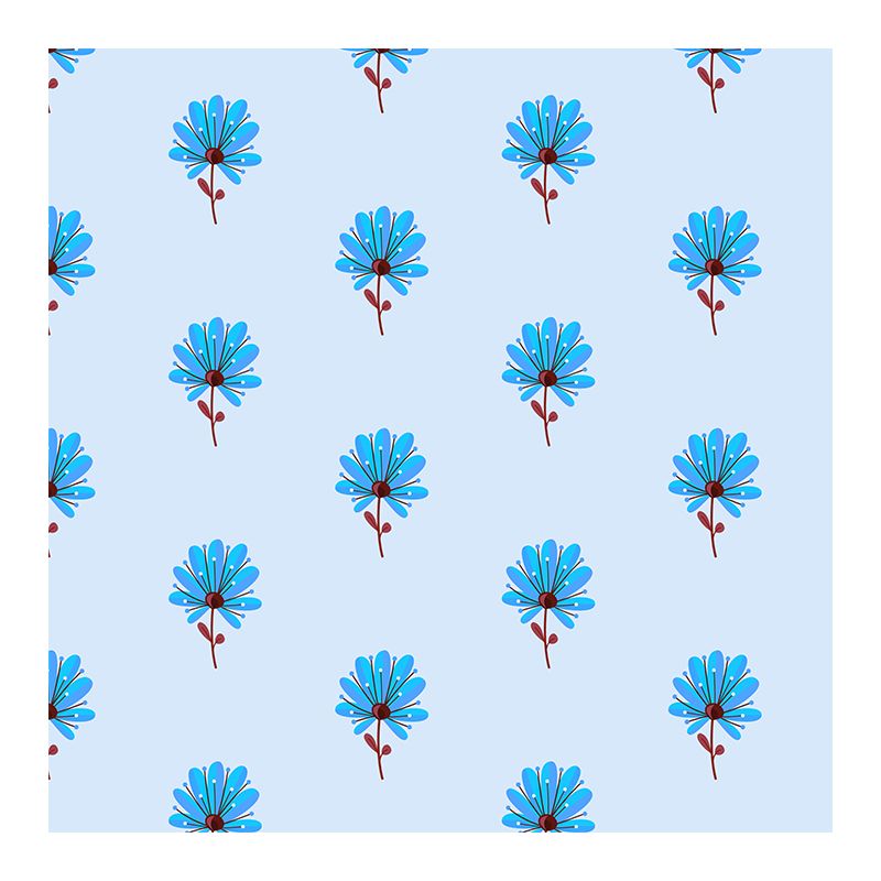 Plant Resistant Mural Wallpaper Illustration Sleeping Room Wall Mural