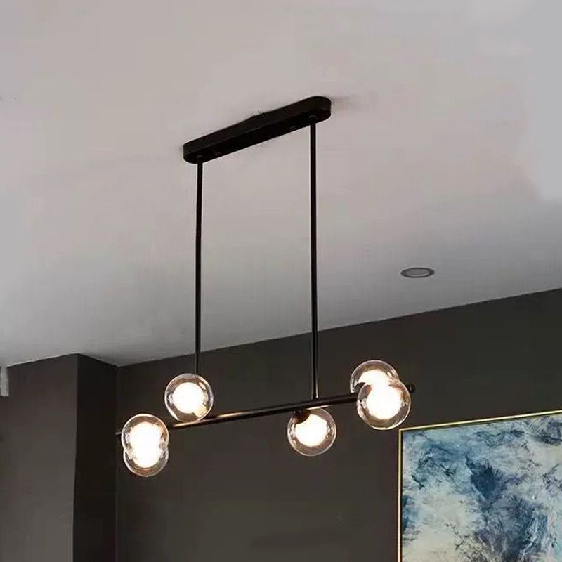 Nordic Modern Hanging Pendant Lights Global Linear Hanging Lamps for Dining Room